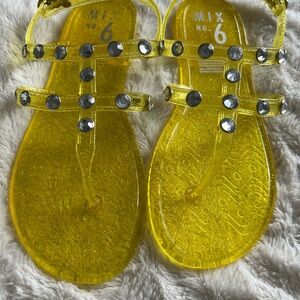 Mix No. 6 Glittery Yellow Sandals